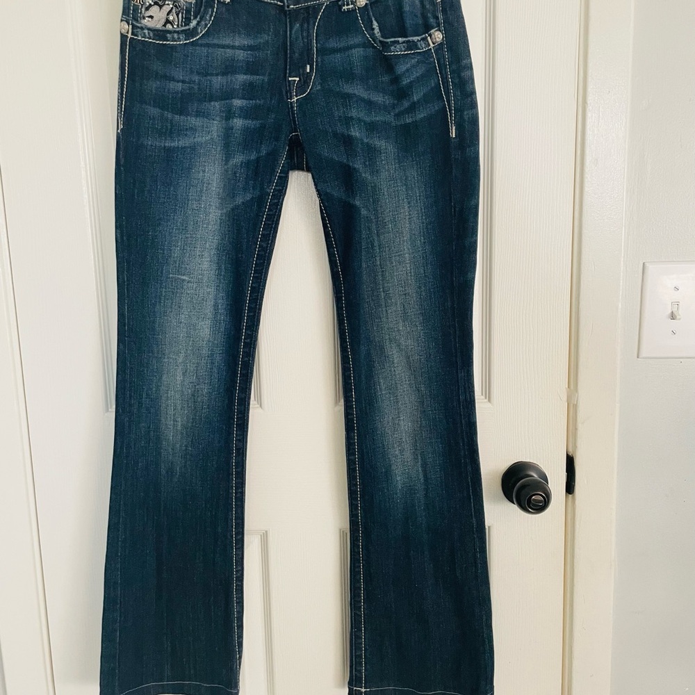 Miss Me Dark Blue Boot Cut Jeans